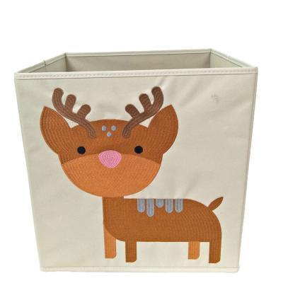 Folding Fabric Canvas Toy Baby Storage Box