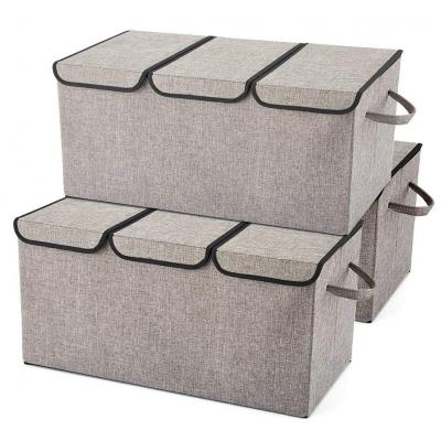 fabric storage box with lids