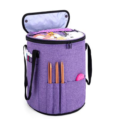 Knitting Tote Bag Yarn Storage Crochet Bag Organizer For Knitting Need...