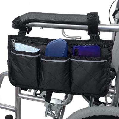 Electric Wheelchair Accessory Side Bag Travel Pouch Storage Hang Bag
