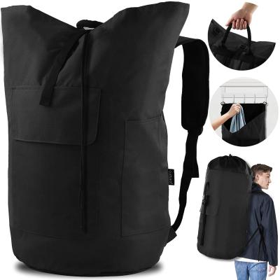 Laundry Bag Backpack Large Travel Laundry Bags with Shoulder Straps Ad...