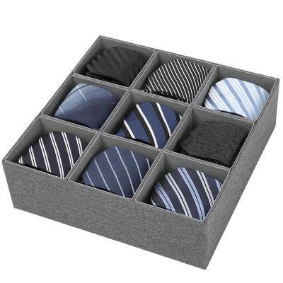 Belt Organizer 9 Section Drawer Organizer for Belts Ties Storage Box f...