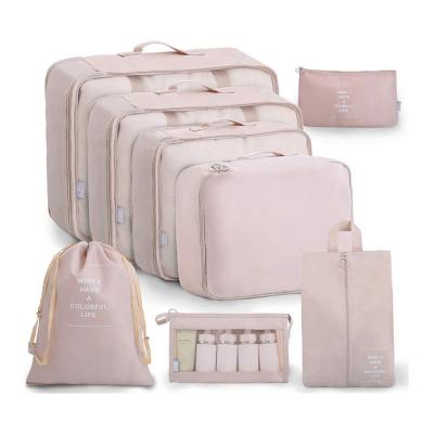 Low Moq Fashion 6 Pcs Compression Luggage Organizers Travel Bag Person...