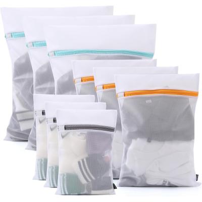 9 Piece 3 Sizes Mesh Laundry Bag with Zipper Lingerie Bags for Washing...
